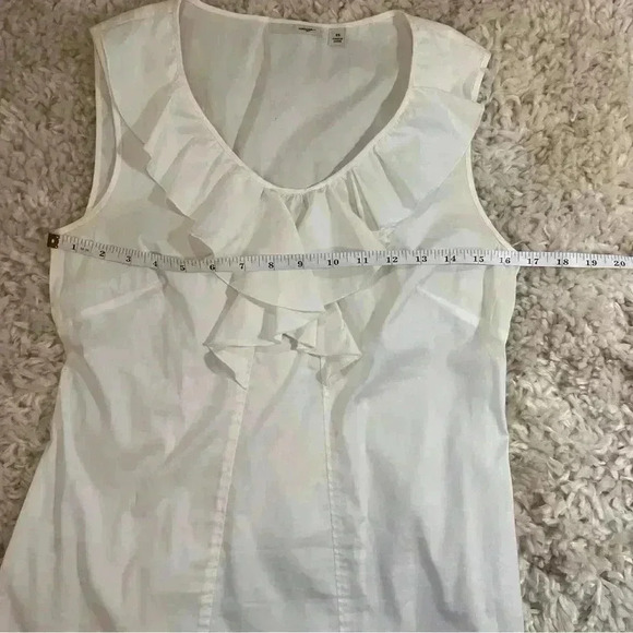Halogen White Ruffle Top - Size XS - Picture 8 of 13